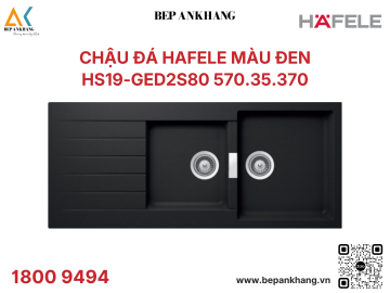 CHẬU ĐÁ GRANSTONE HAFELE MÀU ĐEN  HS19 - GED2S80  570.35.370